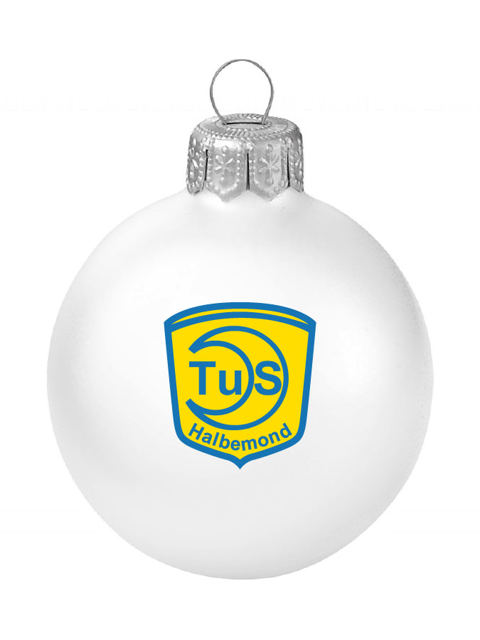 Weihnachtskugel Logo 8cm