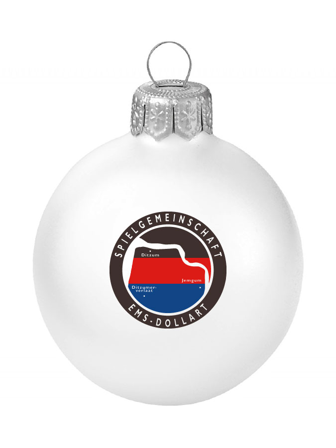 Weihnachtskugel Logo 8cm