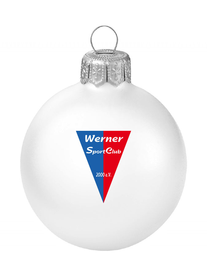 Weihnachtskugel Logo 8cm