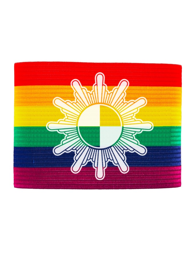 Kapitänsbinde Regenbogen