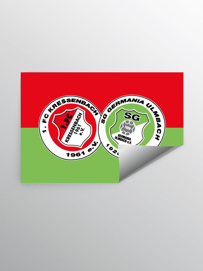 Aufkleber DIN A7 Logo