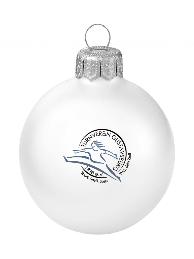 Weihnachtskugel Logo 8cm