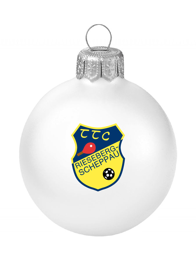 Weihnachtskugel Logo 8cm