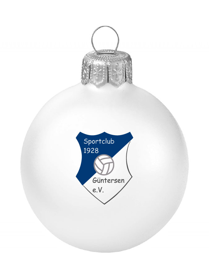 Weihnachtskugel Logo 8cm