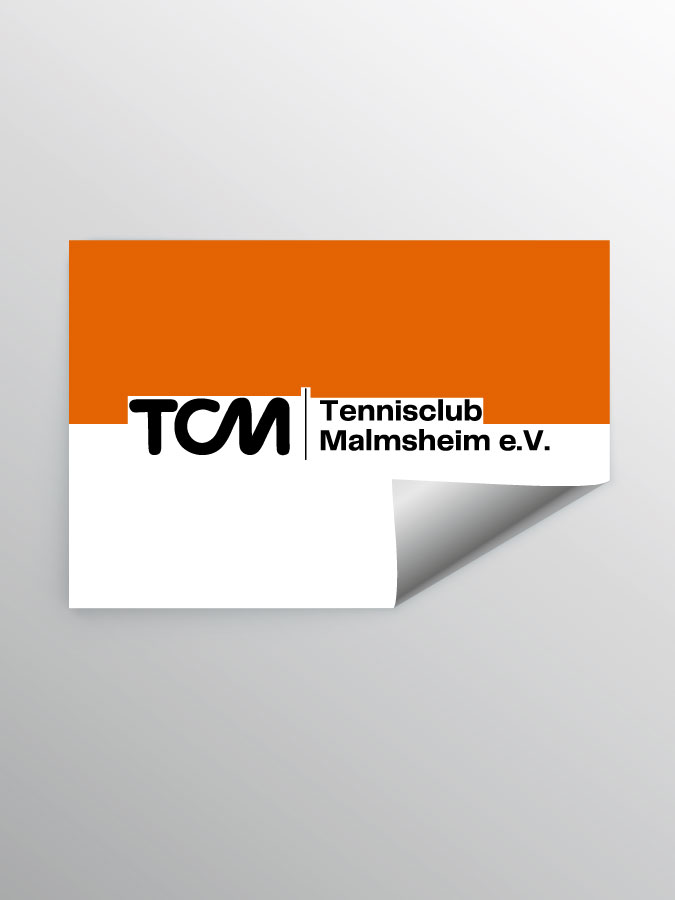 Aufkleber DIN A7 Logo