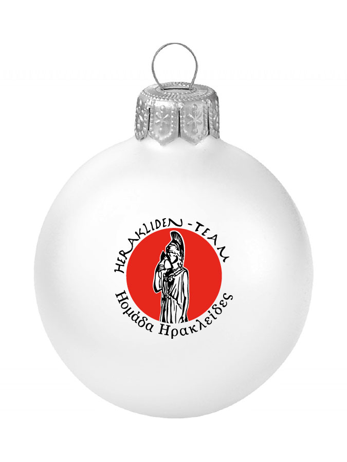 Weihnachtskugel Logo 8cm