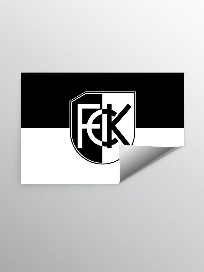 Aufkleber DIN A7 Logo