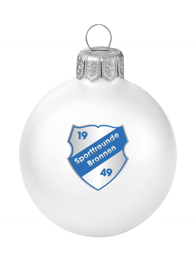 Weihnachtskugel Logo 8cm