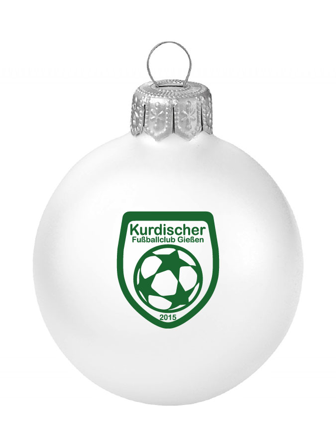 Weihnachtskugel Logo 8cm