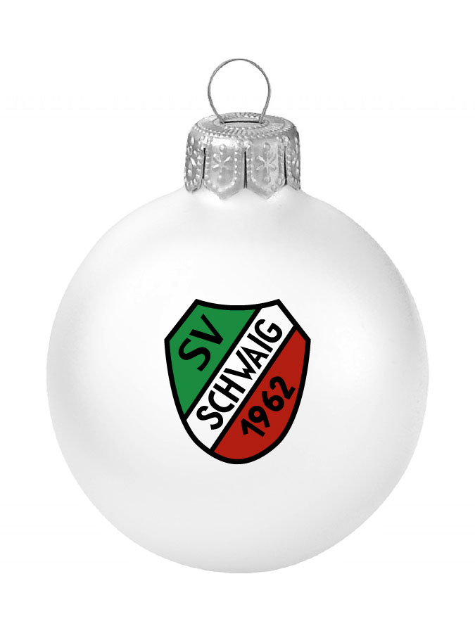 Weihnachtskugel Logo 8cm
