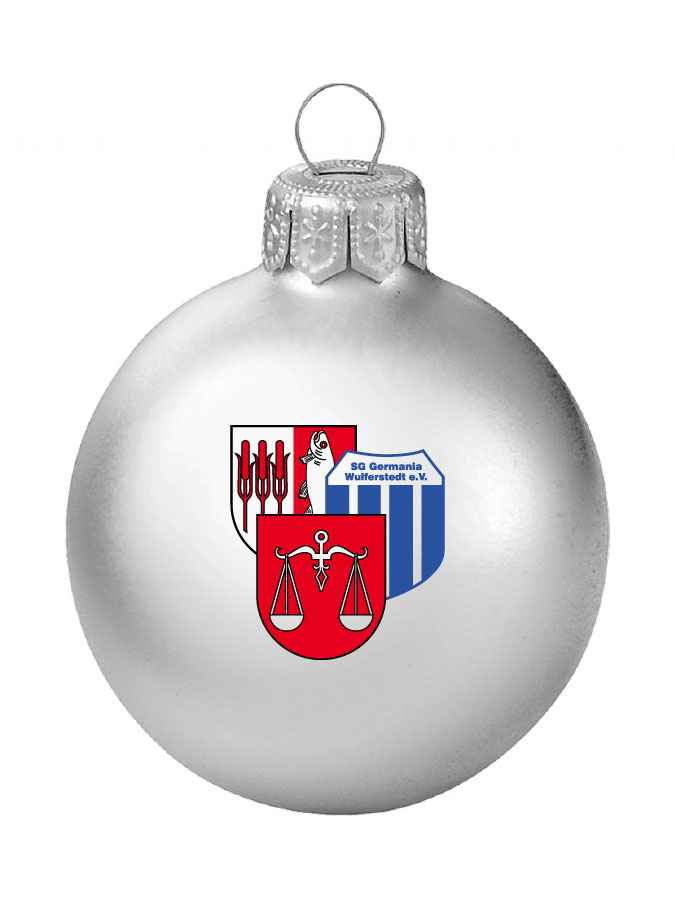 Weihnachtskugel Logo 8cm