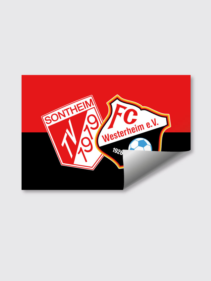 Aufkleber DIN A7 Logo