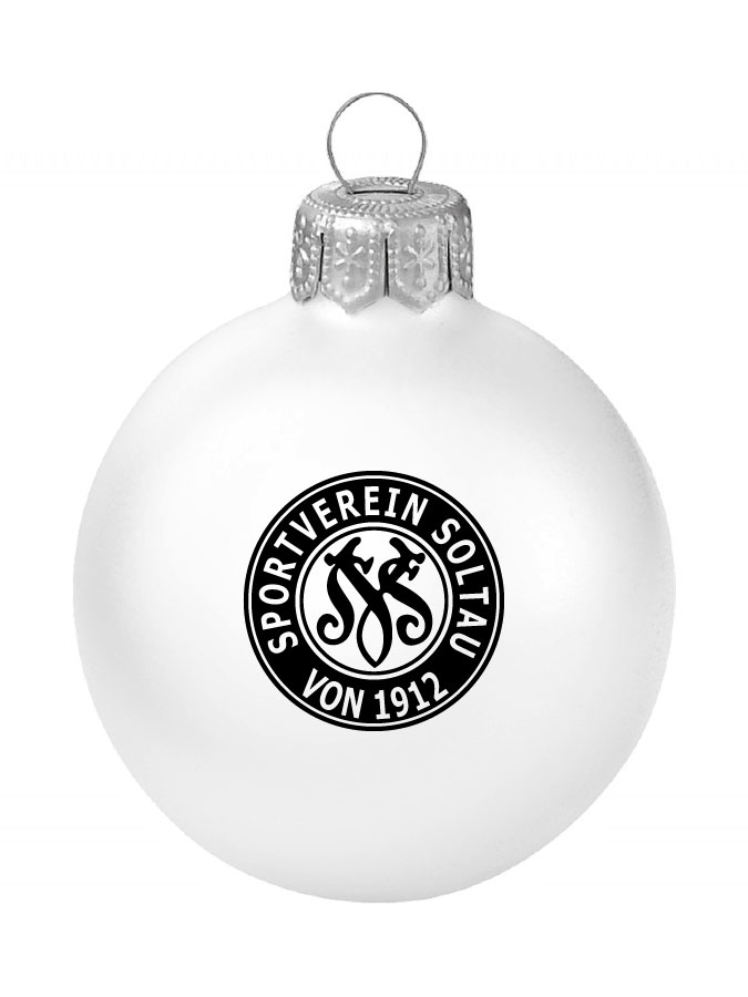 Weihnachtskugel Logo 8cm