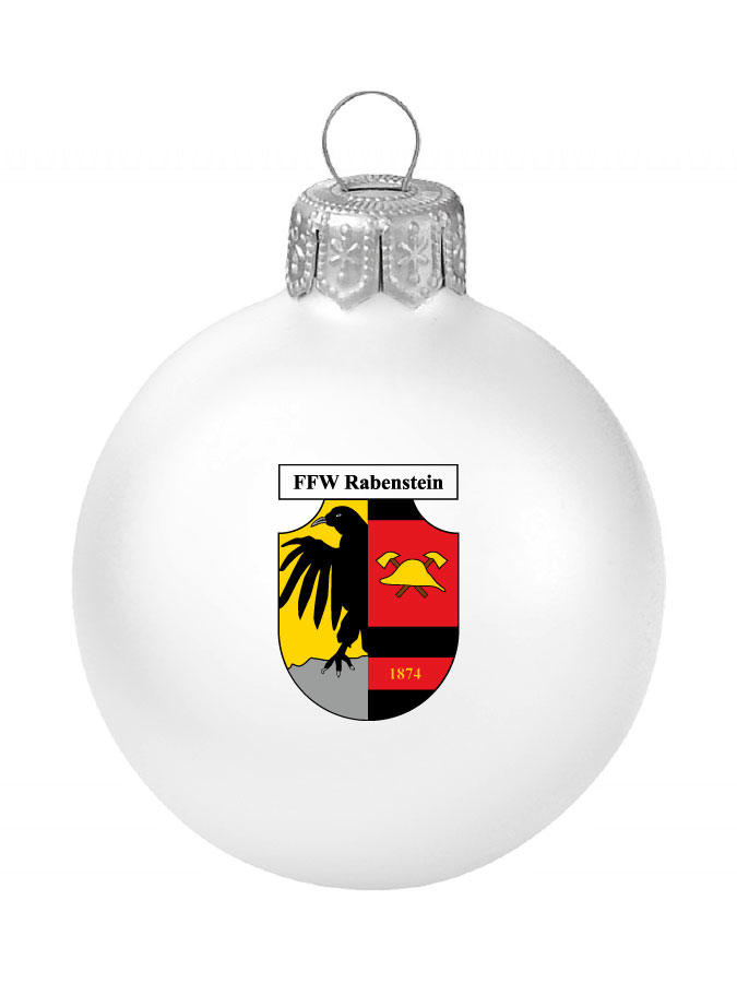 Weihnachtskugel Logo 8cm