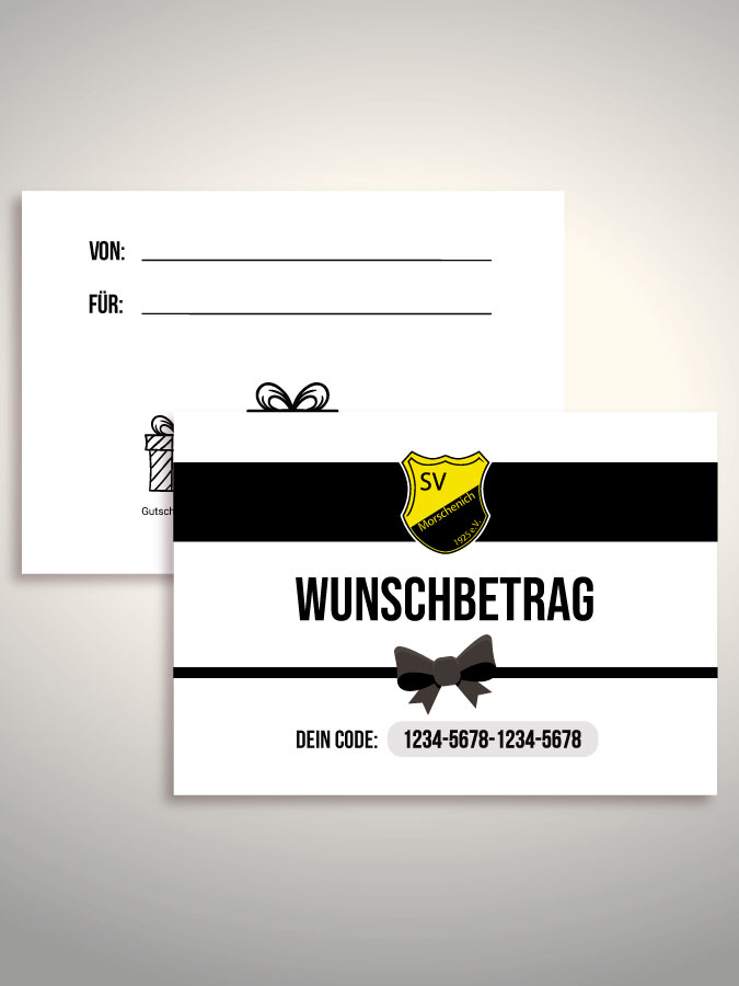 Geschenkgutschein per Versand (Weiß)