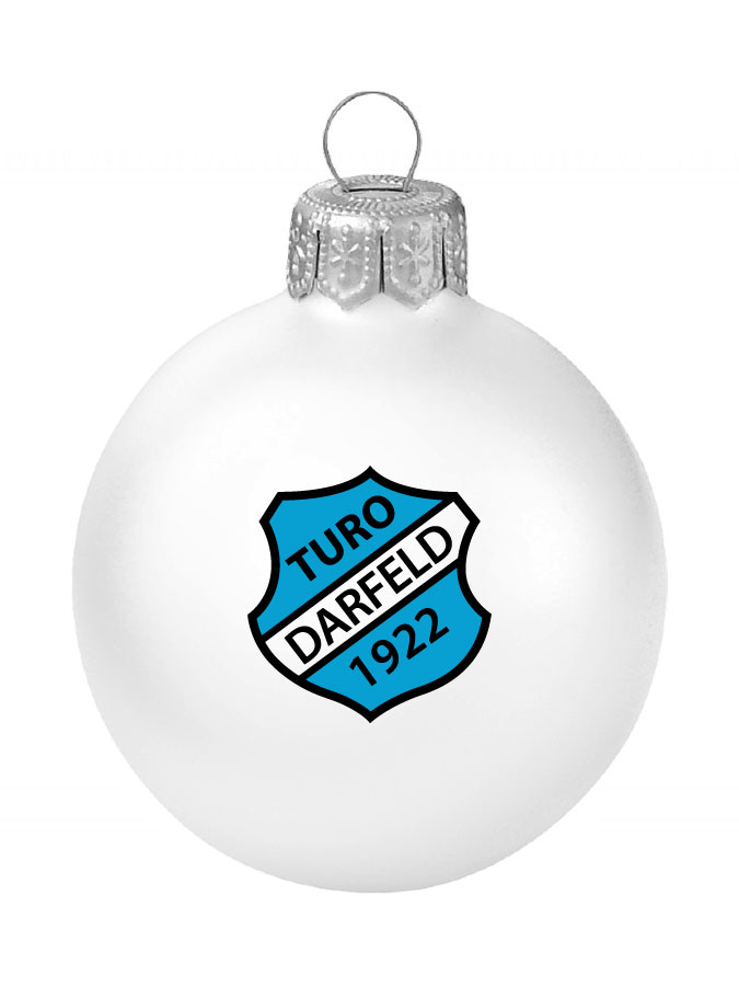 Weihnachtskugel Logo 8cm