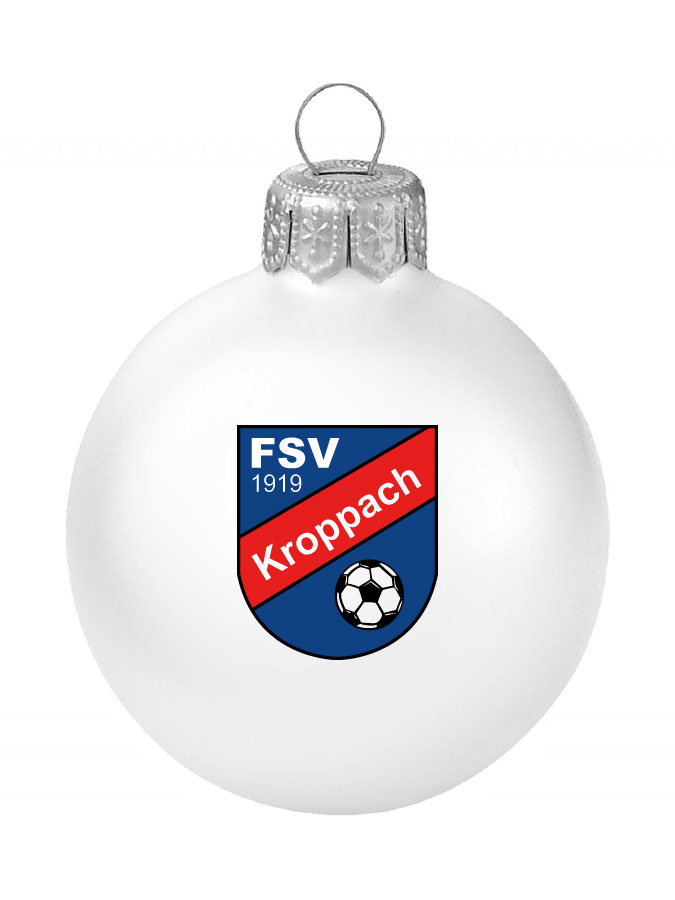 Weihnachtskugel Logo 8cm