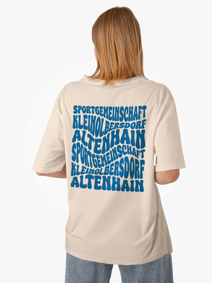 Oversized Shirt Wavy Damen
