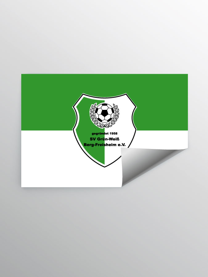 Aufkleber DIN A7 Logo