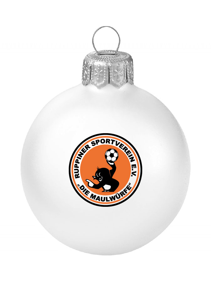 Weihnachtskugel Logo 8cm