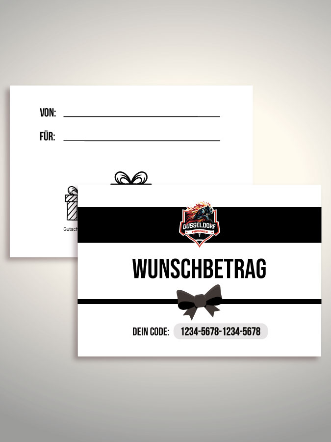 Geschenkgutschein per Versand (Weiß)