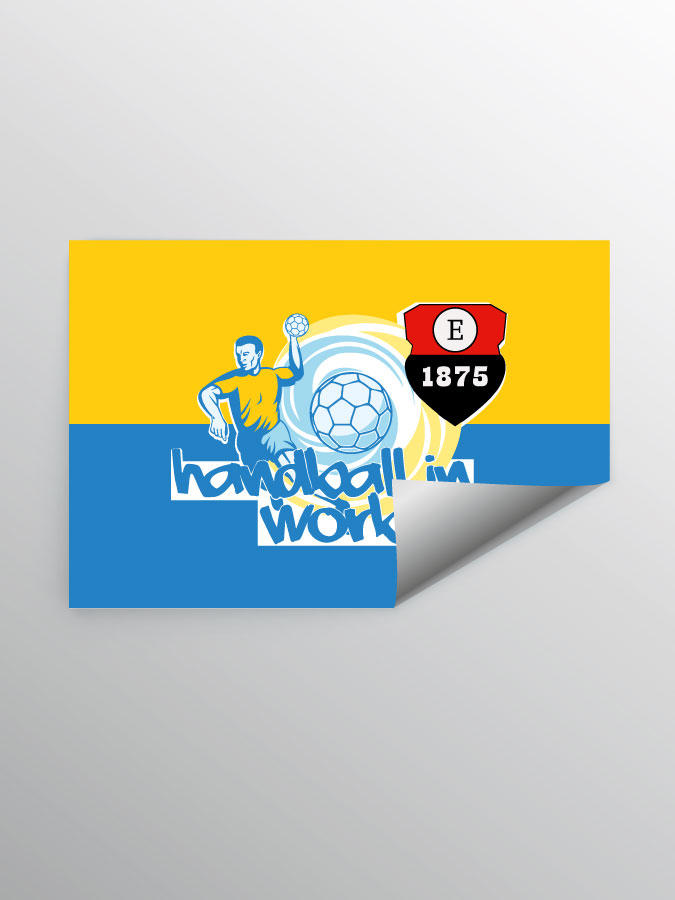 Aufkleber DIN A7 Logo