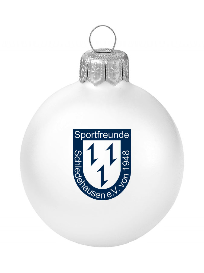 Weihnachtskugel Logo 8cm