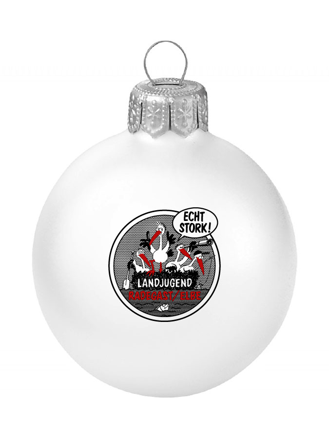 Weihnachtskugel Logo 8cm