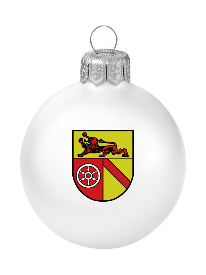 Weihnachtskugel Logo 8cm