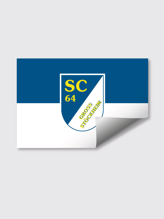 Aufkleber DIN A7 Logo
