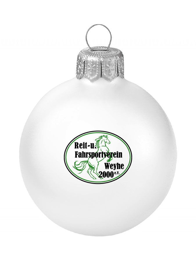 Weihnachtskugel Logo 8cm