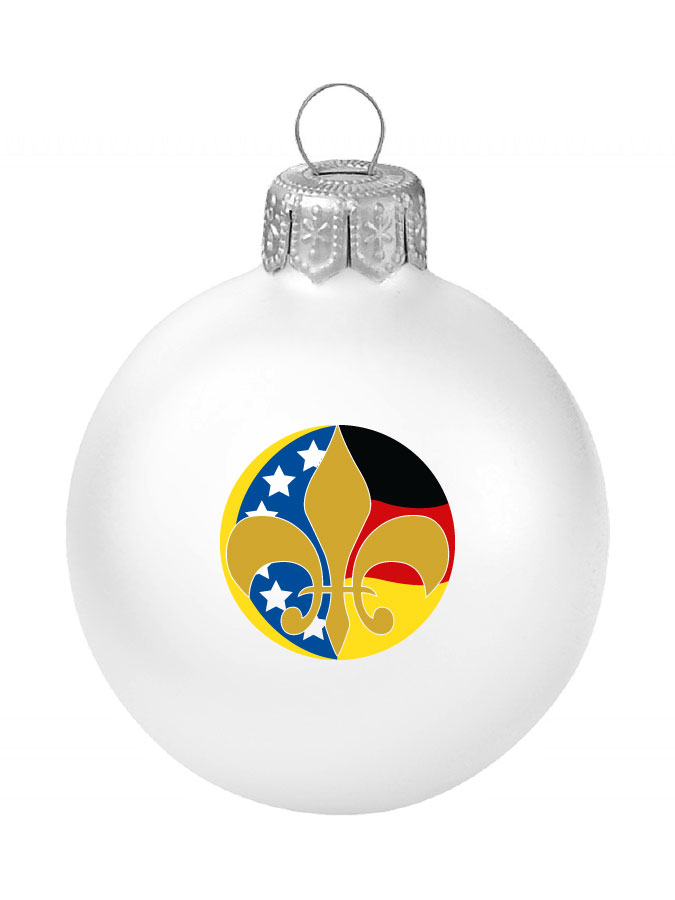 Weihnachtskugel Logo 8cm