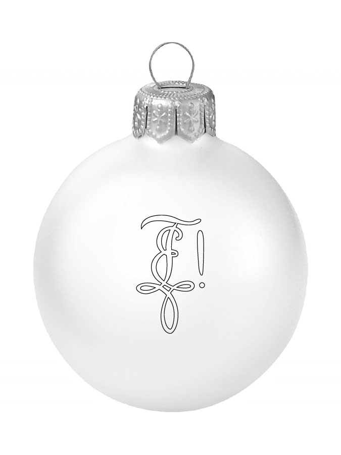 Weihnachtskugel Logo 8cm