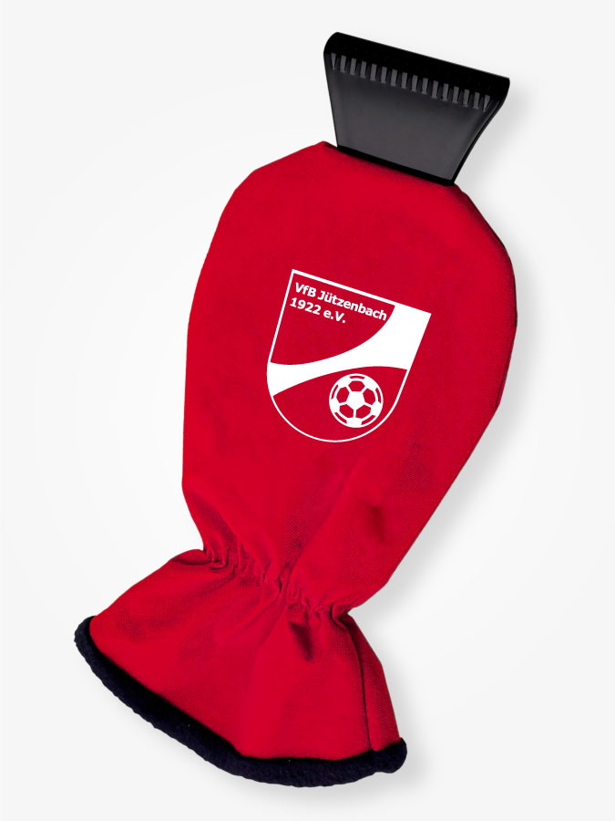 Eiskratzer mit Handschuh