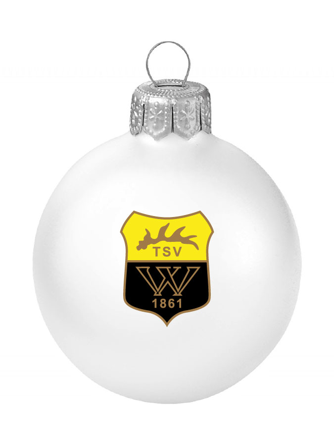 Weihnachtskugel Logo 8cm