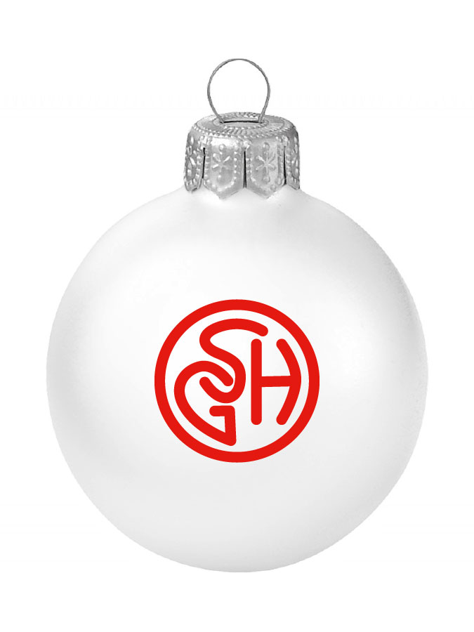 Weihnachtskugel Logo 8cm