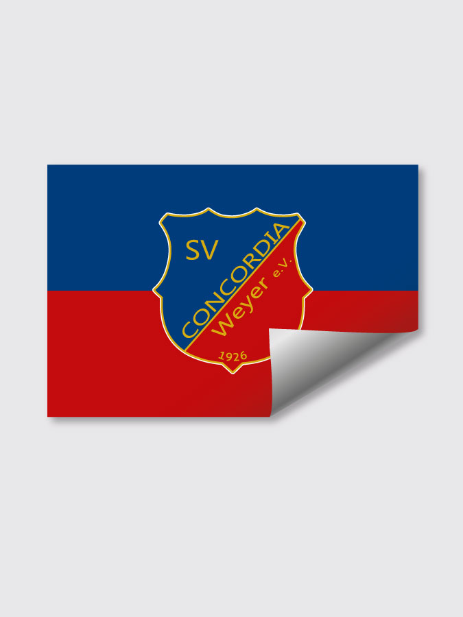 Aufkleber DIN A7 Logo