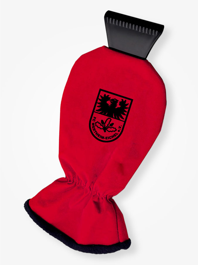 Eiskratzer mit Handschuh