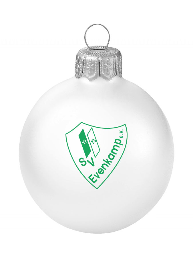 Weihnachtskugel Logo 8cm