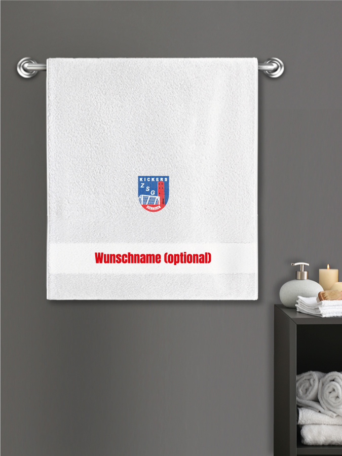 Badehandtuch Team Sticklogo