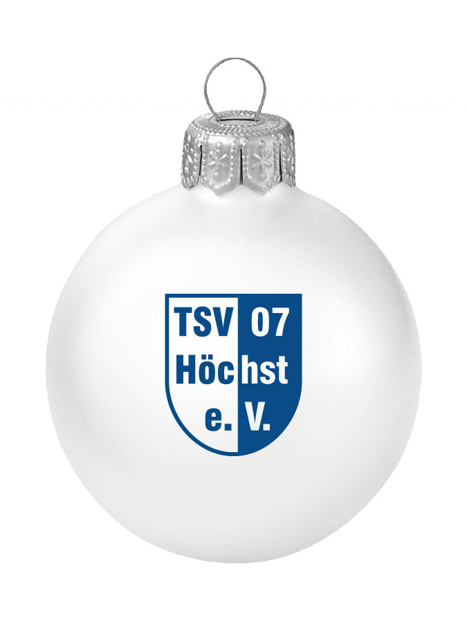Weihnachtskugel Logo 8cm