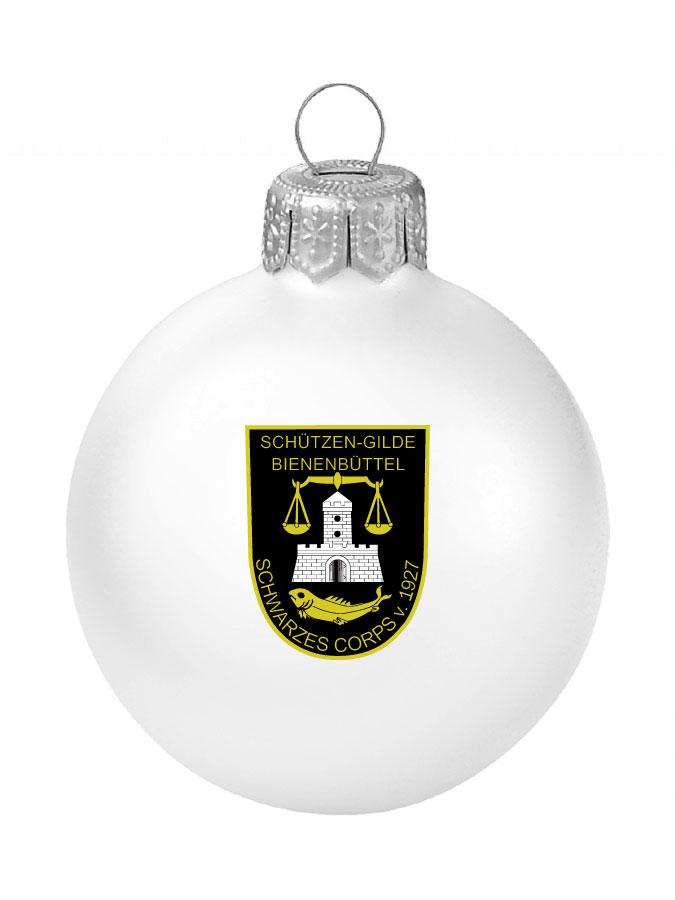 Weihnachtskugel Logo 8cm