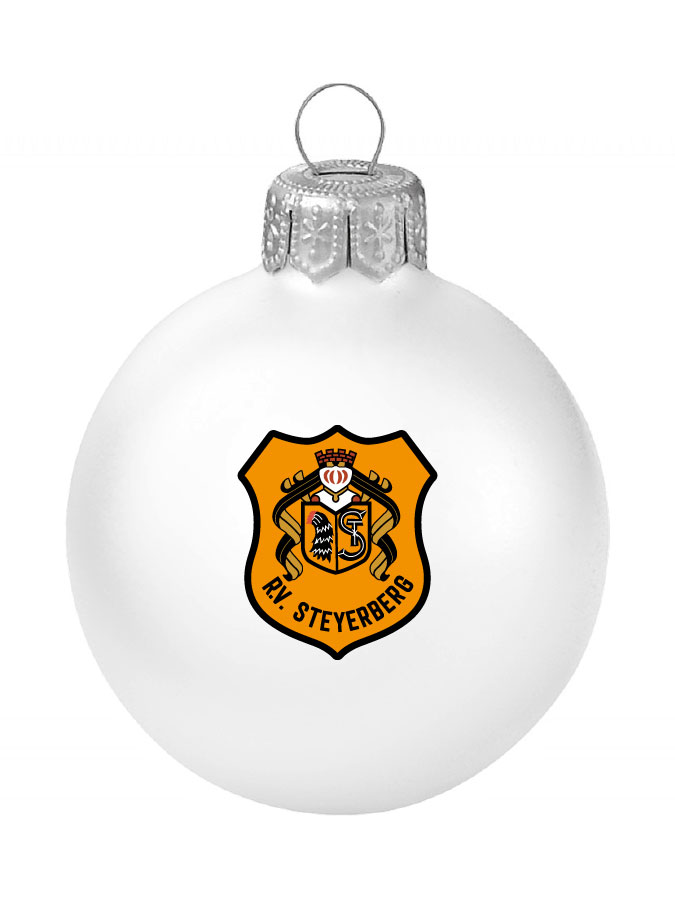 Weihnachtskugel Logo 8cm