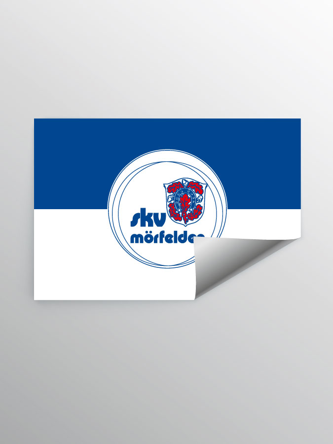 Aufkleber DIN A7 Logo