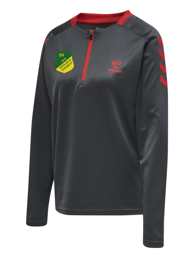 Hummel Action Poly Half Zip Sweat Damen