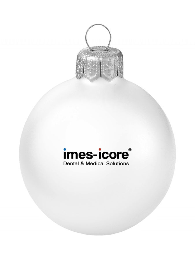 Weihnachtskugel Logo 8cm