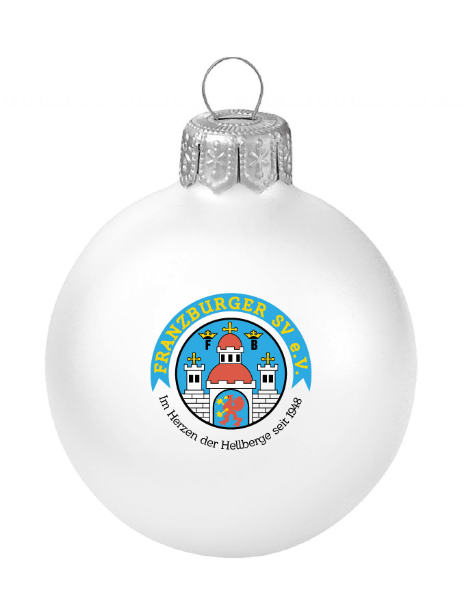 Weihnachtskugel Logo 8cm