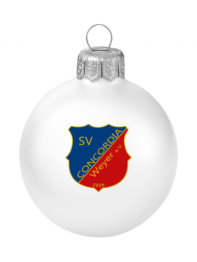 Weihnachtskugel Logo 8cm