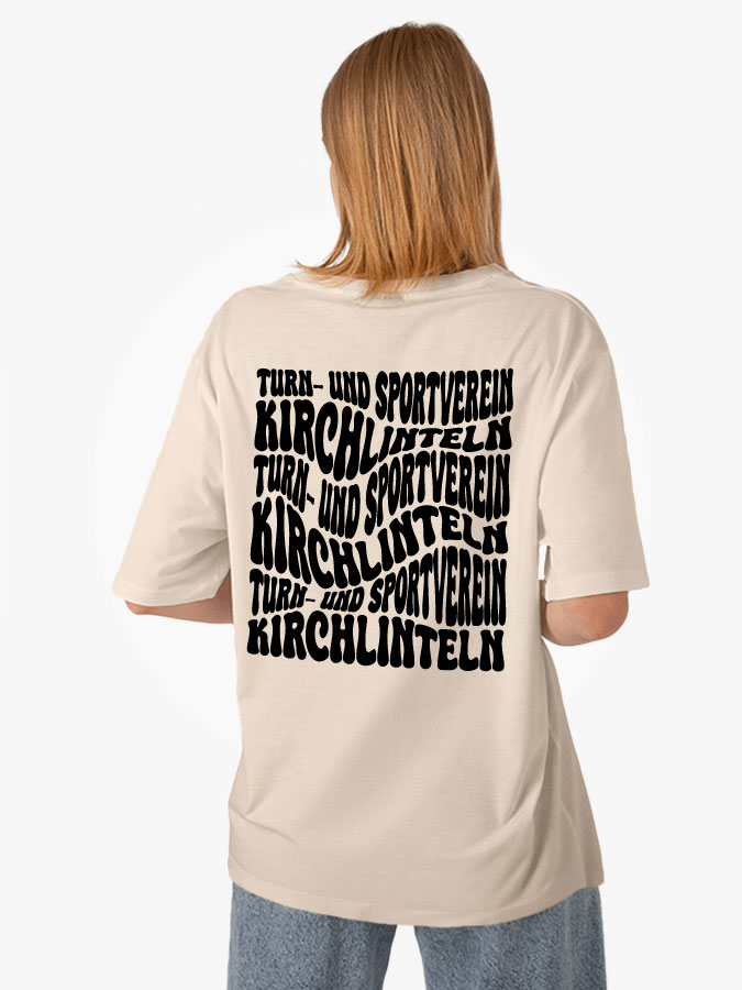 Oversized Shirt Wavy Damen