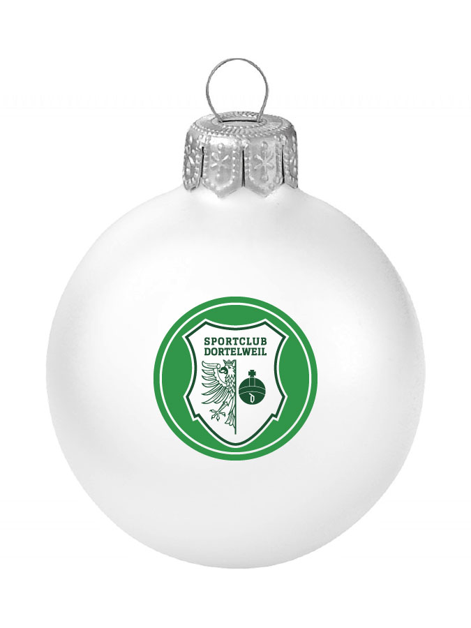 Weihnachtskugel Logo 8cm